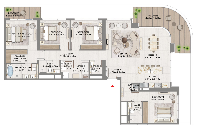 4 Bedroom Plan